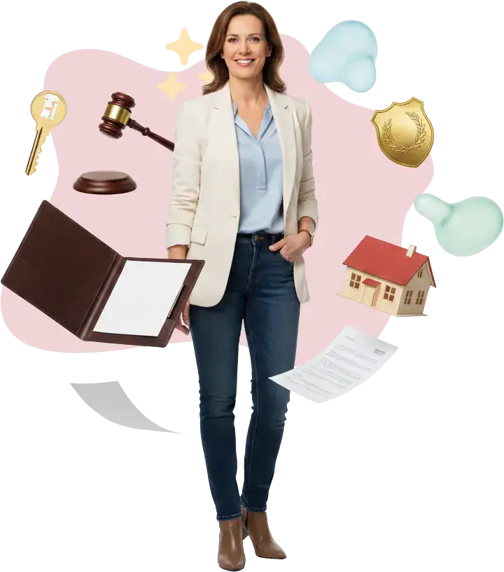 Confident debt relief attorney ready to help